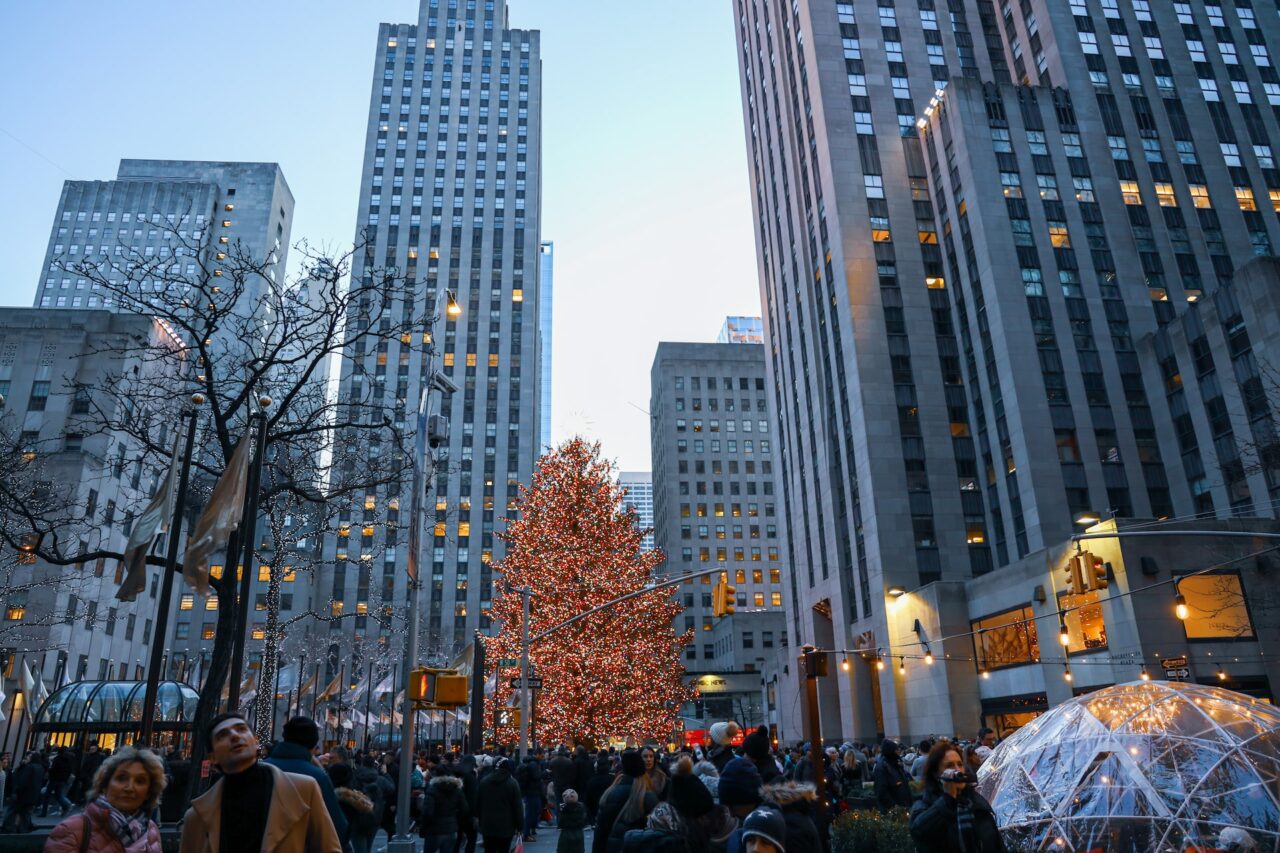 Rockefeller Christmas tree in New York