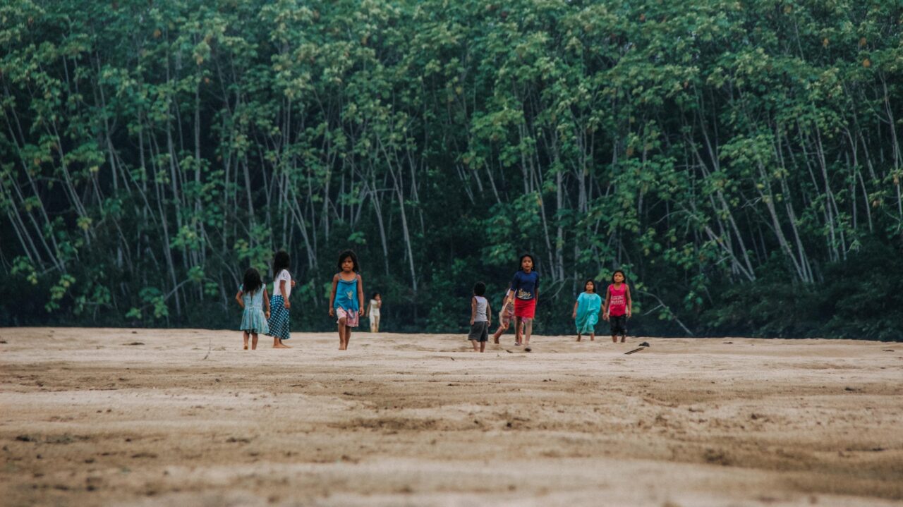 Children playing in Caqueta, Colombia