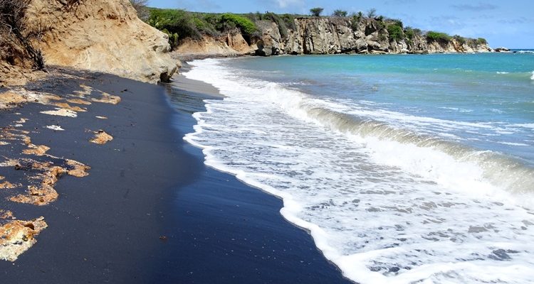 Black sand of Playa Negra