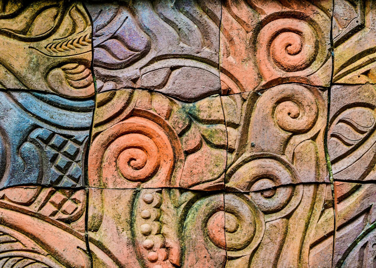 Maori wood carving