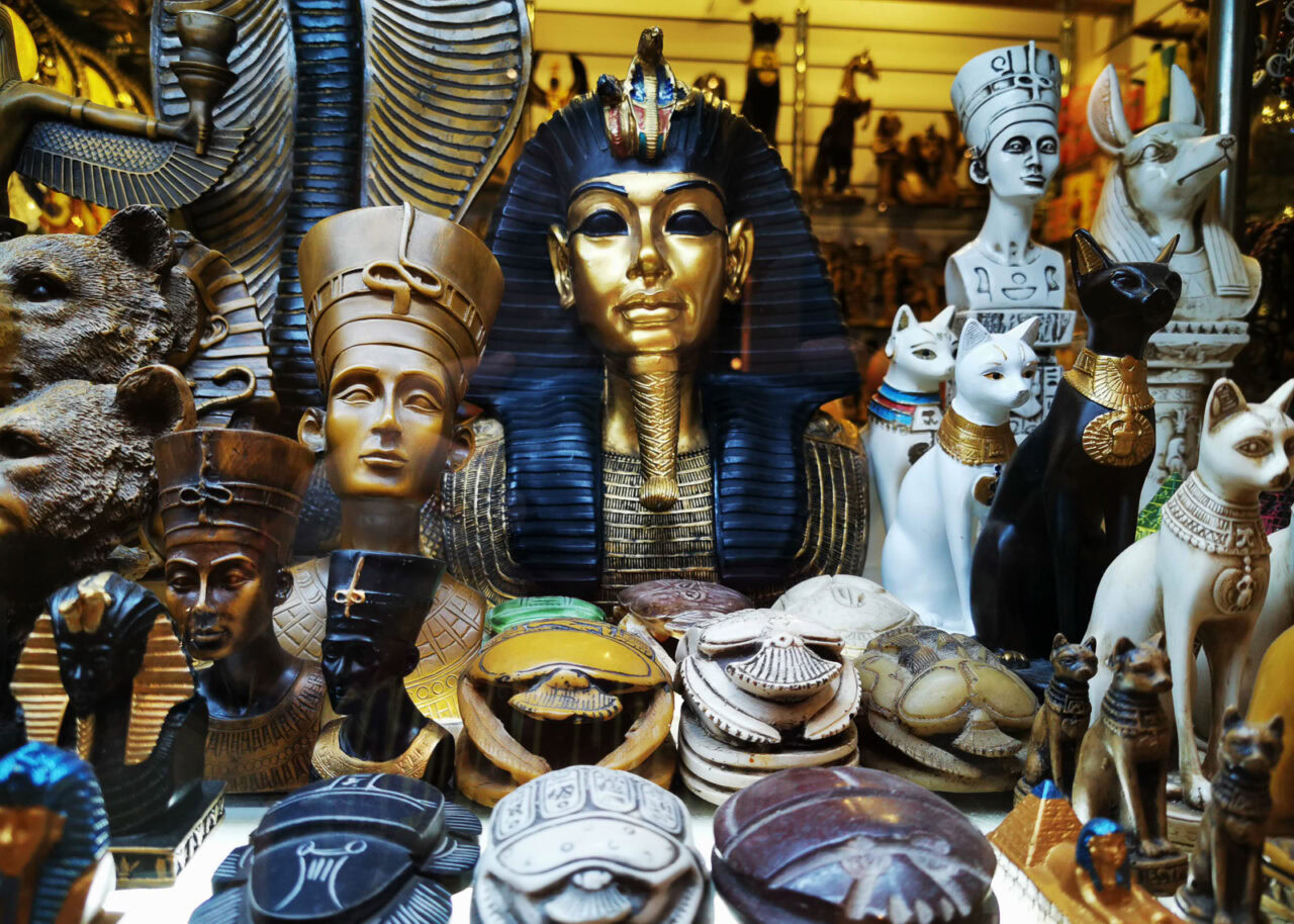 Pharaoh Mask and other souvenirs from Egypt