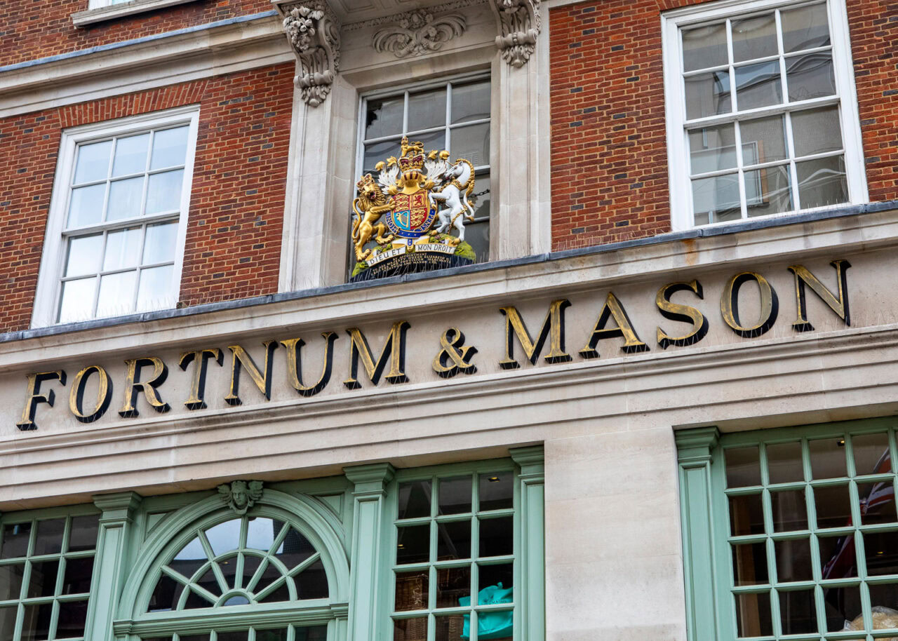 Front of Fortnum and Mason in London
