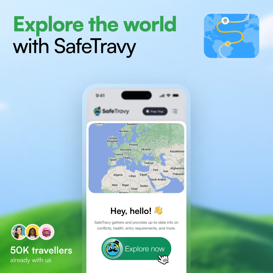 SafeTravy app screenshot