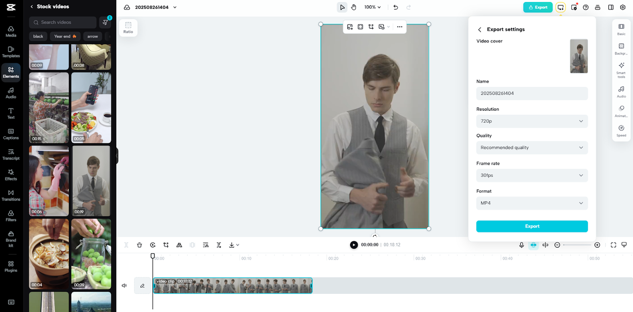 Screenshot of photo editing software