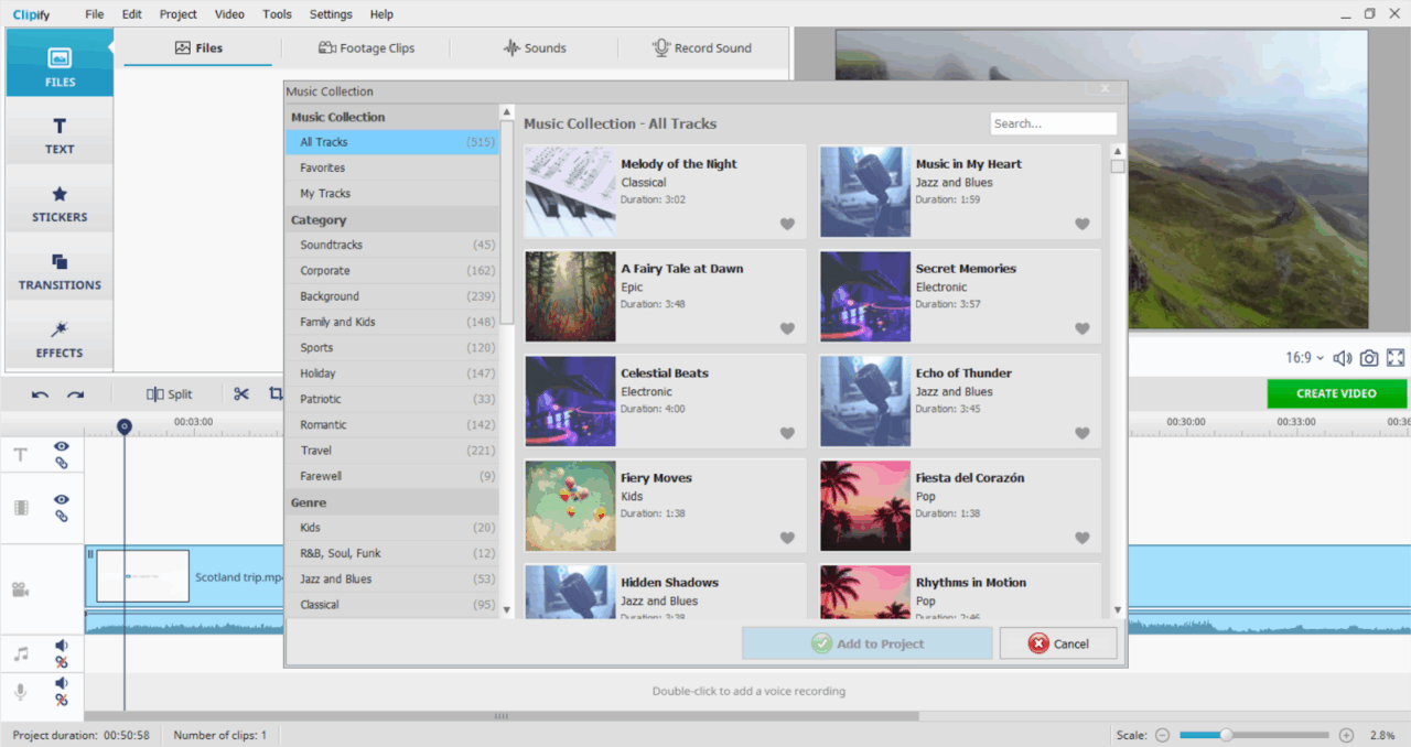 Screenshot of Clipify