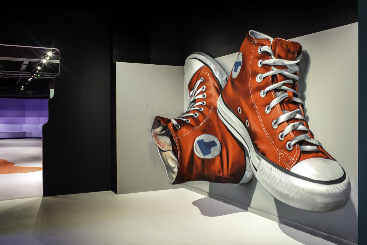 Twist Museum red sneakers