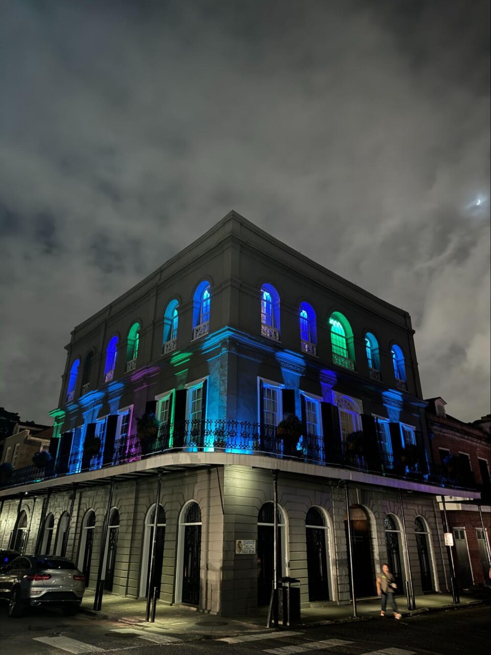 LaLaurie mansion at night